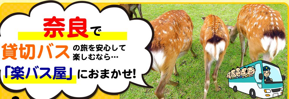 奈良県で貸切バスの旅を安心して楽しむなら…「楽バス屋」におまかせ!